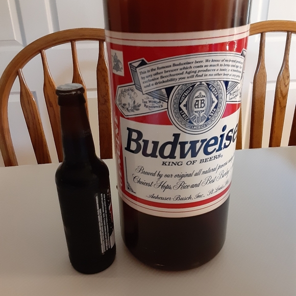 Budweiser Other Vintage Budweiser Large Plastic Beer Bottle Bank